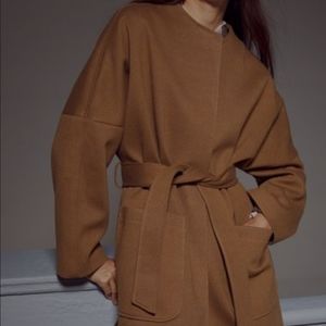 Long belted coat H&M